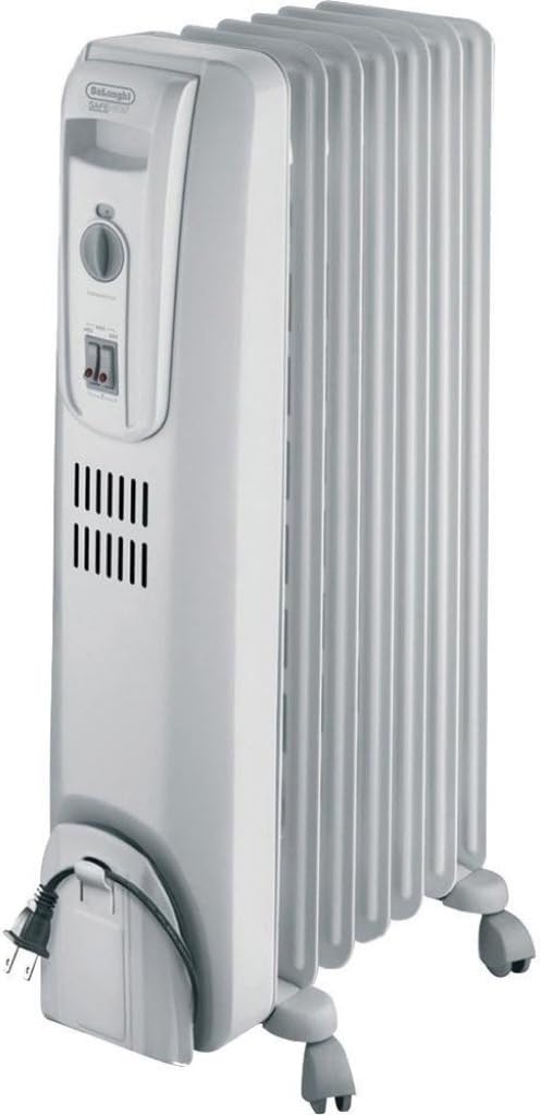 Delonghi TRH0715SH Safety-Alarm Oil-Filled Radiator Heater