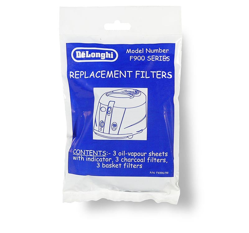 Delonghi Air Fryer Conf. 3 Oil Filter + 3 Vapor + 3 Odor - 9615704
