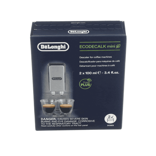 Delonghi ECAM45076S Espresso Machine EcoDecalk Mini Descaler Twin Pack