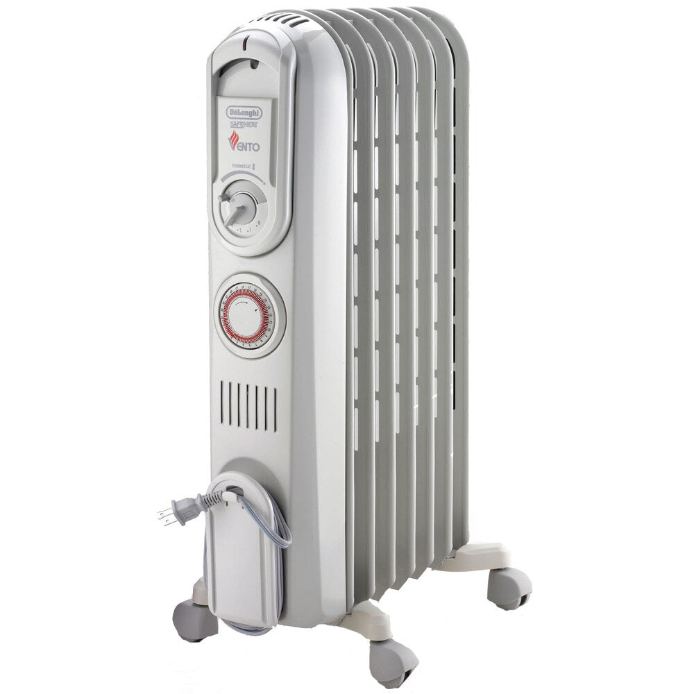 Delonghi TRV0715T Vento High-Speed Convection Oil-Filled Radiator with Programmable Timer
