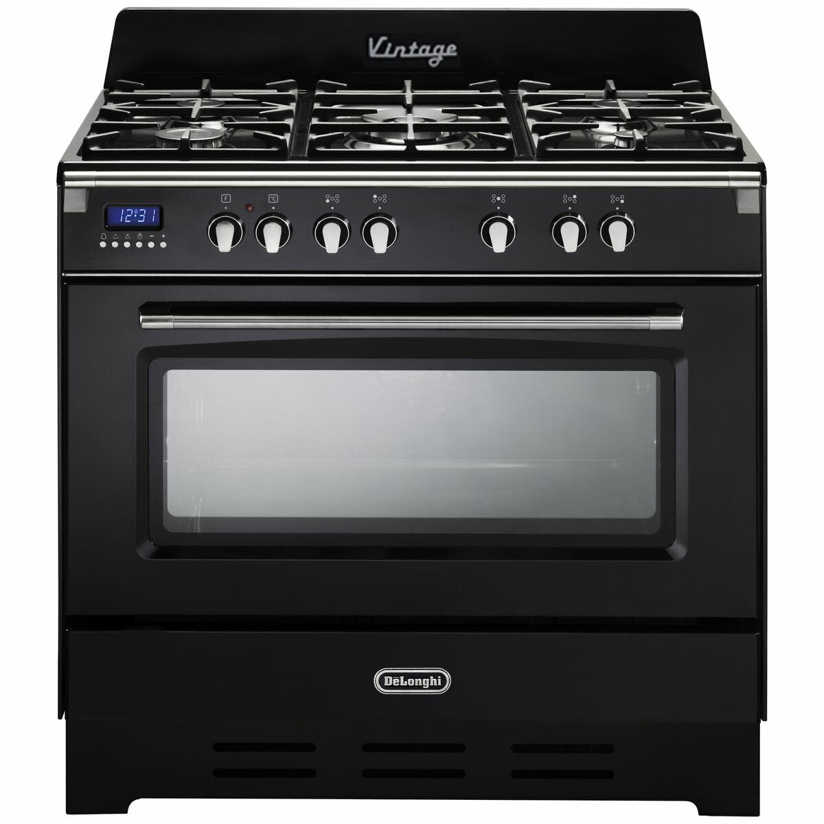 Delonghi DEFV908BK 90cm Freestanding Dual Fuel Oven/Stove