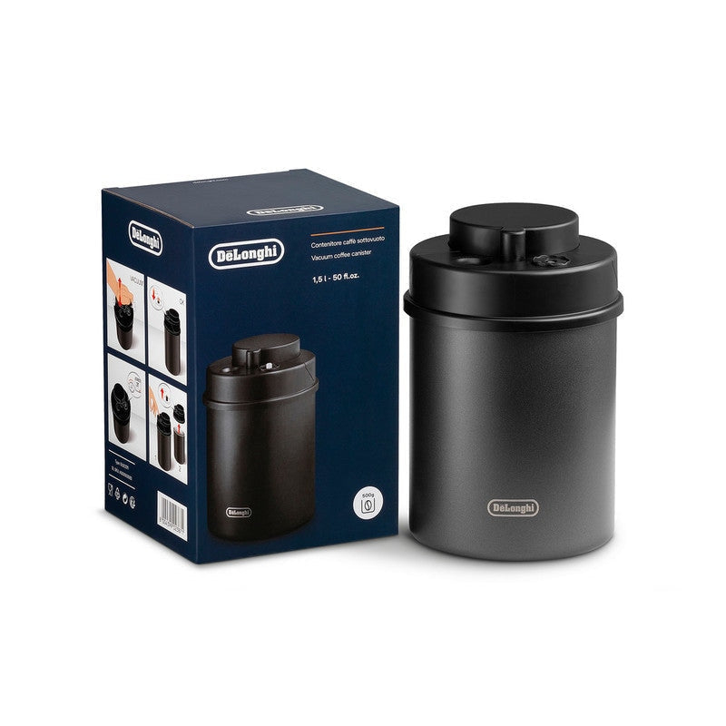 Delonghi Espresso Machine Vacuum Coffee Canister Bk - AS00003083