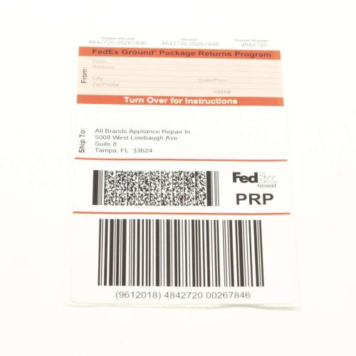 Delonghi Return Service Label - Prp-Tampa