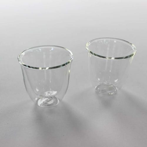Delonghi Drip Coffee Maker 2 Double Wall Espresso Glasses - 5513214591