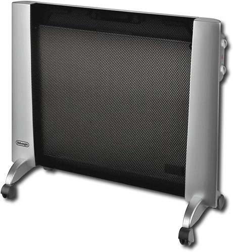 Delonghi HHP1500 Mica Panel Radiator, Black/Silver