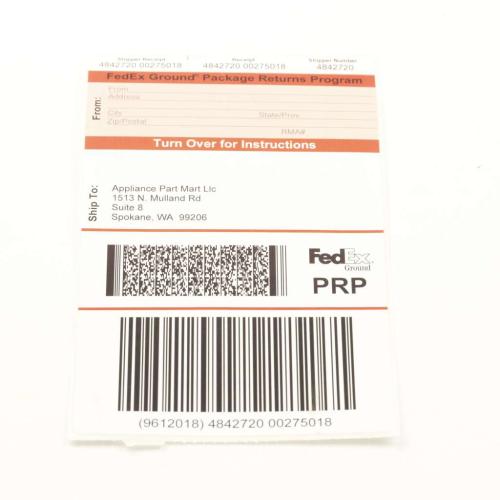 Delonghi Return Service Label - Prp-Spokane