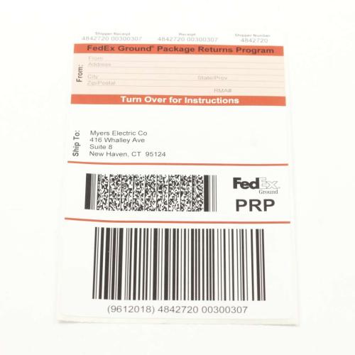 Delonghi Return Service Label - Prp-Newhaven