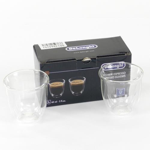 Delonghi ECAM35020W Fully Automatic Espresso Machine Espresso Glasses (60Ml 2X)
